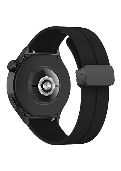 46MM Akıllı Saat Modelleri Için Huaweı Watch (Gt4/watch 4 Pro/gt3/gt3 Pro/gt2/gt2 Pro) Samsung (Gear S3 Frontier/galaxy Watch 46MM) Katlanır Manyetik Tokalı 22MM Silikon Kordon modelleri