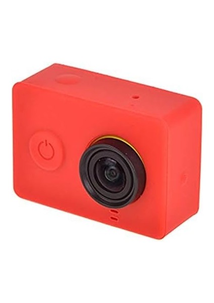 Xiaomi Yi Uyumlu Silikon Kılıf Unisex, Kırmızı, Tek Beden