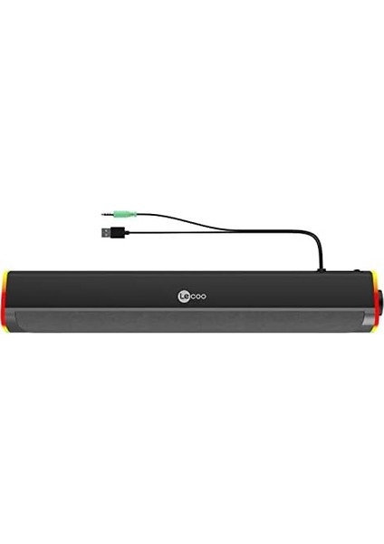 DS101 Kablosuz Bluetooth Aux 6W Rgb Aydınlatmalı Soundbar Ev Sineması Televizyon Ses Sistemi Hoparlör Siyah modelleri