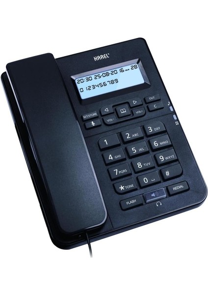 TM145 Siyah TM145 Siyah Kablolu Telefon, Siyah