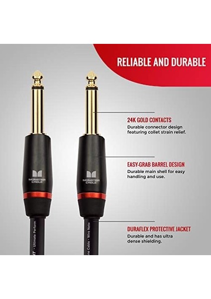 Prolink Monster Bass® Instrument Cable - Straight To Straight | 3.6mt modelleri