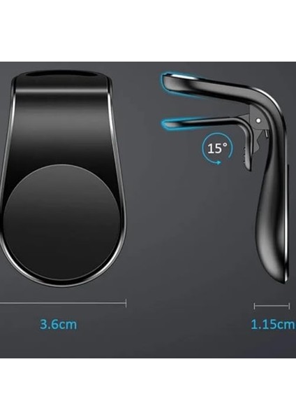 Hoala Araç Içi Telefon Tutucu, Manyetik Araba Için Telefon Tutucu, Ergonomik Araba Telefon Tutucu, 1x Manyetik Plaka, Güçlü ve Sağlam Yapı, Havalandırma Uyumlu modelleri
