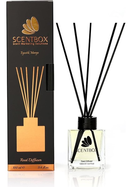 Egzotik Mango Reed Diffuser 100 ml Bambu Çubuklu Oda Kokusu