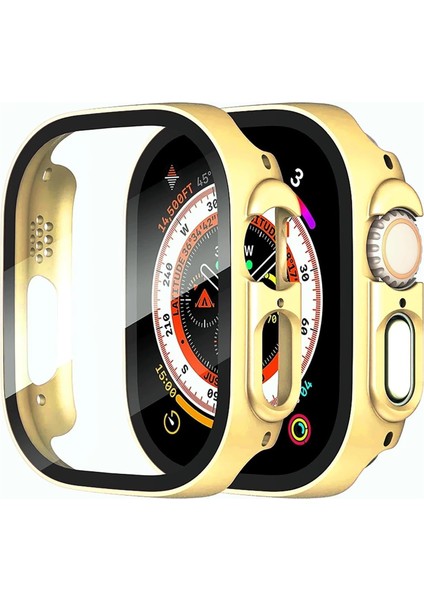 Apple Watch Ultra Için Kılıf Matte Premium Watchband Gold [watch Ultra ile Uyumlu Kılıf - Gold]