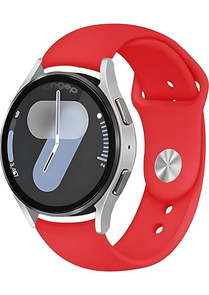 Pürüzsüz Yumuşak Dokulu 20MM Silikon Kordon Samsung Uyumlu Galaxy Watch Fe/7/6/5/4 Serisi (40MM/44MM) Watch 6/4 Classic (47MM/43MM/42MM) ve Watch 5 Pro 45MM Için Dayanıklı Kayış