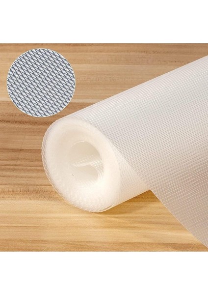 Metre Eva Kaymaz 45CM x 10 Metre Şeffaf Raf Dolap Içi ve Çekmece Içi Örtüsü
