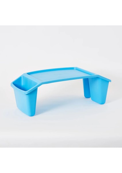 Öğrenci Çocuk Ders Çalışma Masası Kahvaltı, Yemek ve Laptop Sehpası Mavi (NKS157)