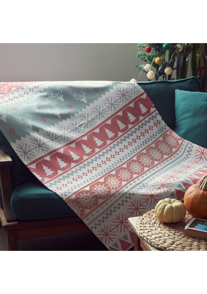 Tasarımlı Dekoratif Tv Battaniyesi - Tek Kişilik Battaniye