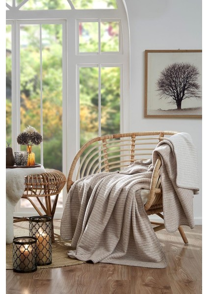 Floretta Dolce Tek Kişilik Pamuklu Battaniye 150X200 cm