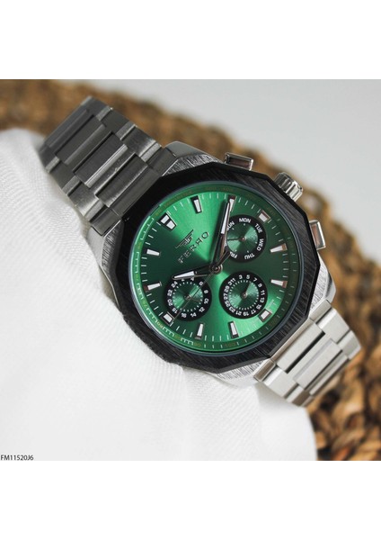 FM11520J6 Çelik Kordonlu Erkek Kol Saati
