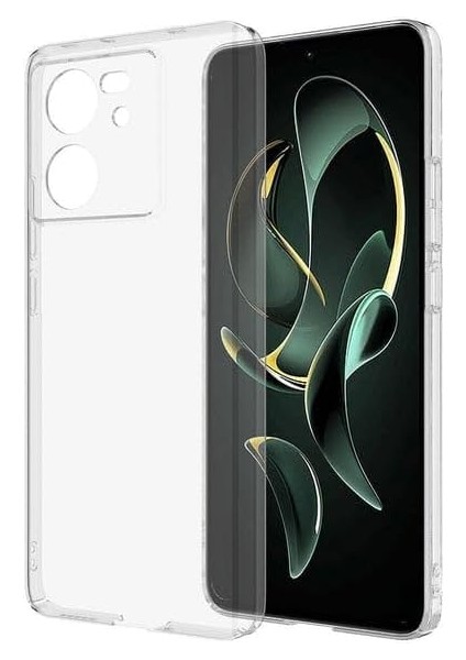 Xiaomi ile Uyumlu Şeffaf Telefonunuzun Güzelliğini Gösteren ve Çok Güzel Koruyan Şık ve Kibar Silikon Telefon Kılıfı (Mi 13 T Tpro)