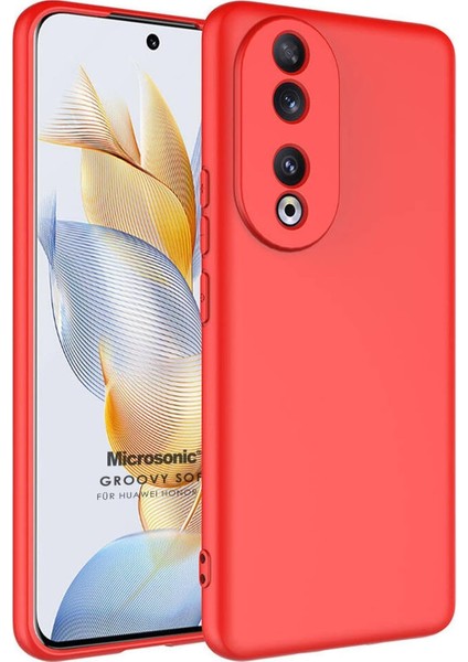 Honor 90 Kılıf Groovy Soft Kırmızı [honor 90 ile Uyumlu Kılıf - Kırmızı]