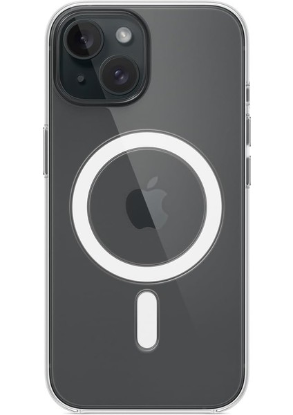 iPhone 15 Pro Şeffaf Kılıf Magsafe Özellikli Tam Koruma Air Silikon Kılıf 15PRO