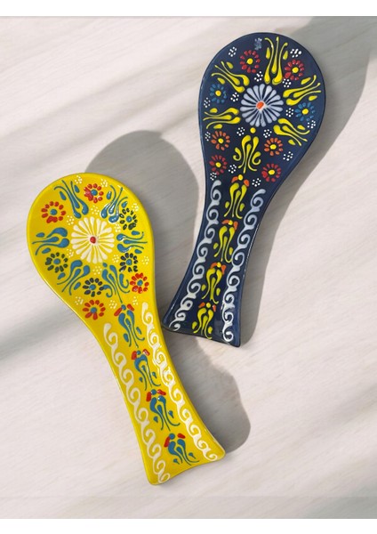 Dekoratif Tasarım Kirli Kaşıklık, Kepçe Altlığı, Çini / Seramik Tamamen El Yapımı fırsatları