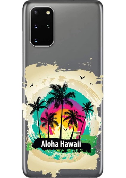 Merkezi Samsung Galaxy S20 Plus Kılıf (SM-G985F) Baskılı Silikon Aloha Hawaii STK:349