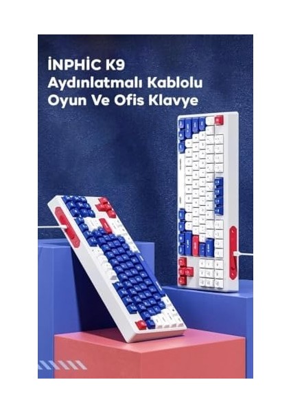 Mobile Mekanikal Ultra Sessiz Rgb Işıklı Kablolu Oyun ve Ofis Klavyesi, Su Geçirmez Klavye modelleri