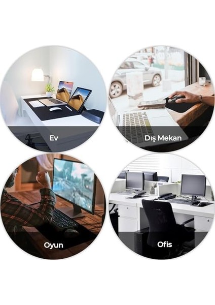 Gaming Oyuncu Gamer Mouse Pad, Kaymaz Taban Büyük Boy Large Ofis Tipi Mouse Ped, Fare Altlığı, Düz Masa Koruyucu Klavye Altı Mousepad (70X30LARGE)