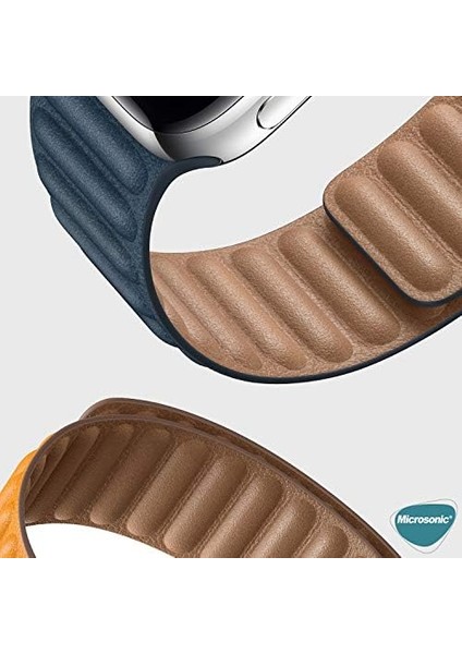 Apple Watch Series 6 44MM Için Kordon Leather Link Band Koyu Yeşil [watch Series 6 44MM ile Uyumlu Kordon - Koyu Yeşil] fiyatları