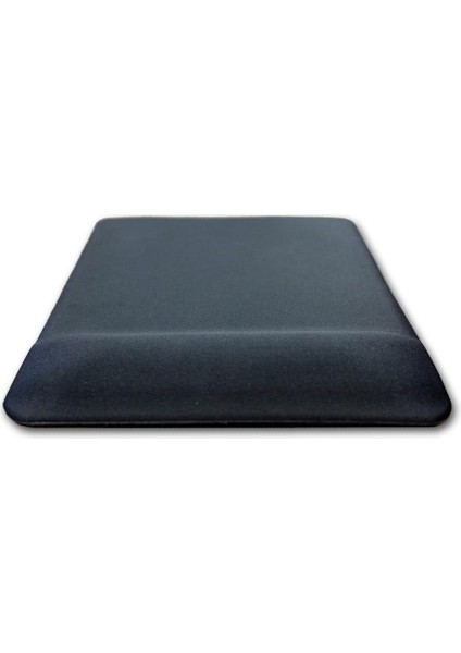 Kare Siyah Bilek Destekli Mouse Pad Ergonomik Kaymaz Taban Oyun ve Ofis Için Fare Altlığı Suya Tere Dayanıklı Mouse Pad (1 Adet)