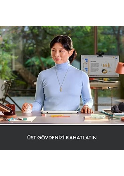 Lift Kablosuz Ergonomik Dikey Mouse, 57° Dikey Açı, 4000 Dpı, Sessiz, Küçük ve Orta Eller Için, Bluetooth, Logi Bolt USB Alıcı, 24 Ay Pil Ömrü, Beyaz modelleri
