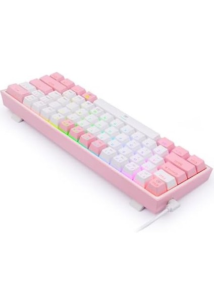 K617 Fizz Rgb Red Switch Kablolu White/pink Compact Gaming (Oyuncu) Klavye