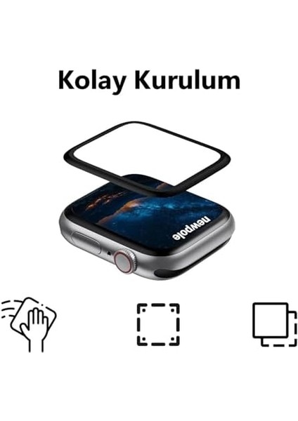 [seri 10 42MM Aüminyum Çerçeve] Watch Ekran Koruyucu Watch 10 42MM Ekran Koruyucu Kırılmaz Cam [alüminyum Çerçeve] Yüksek Hassasiyetli Tam Kaplayan Apple Watch 10 ile Uyumludur modelleri