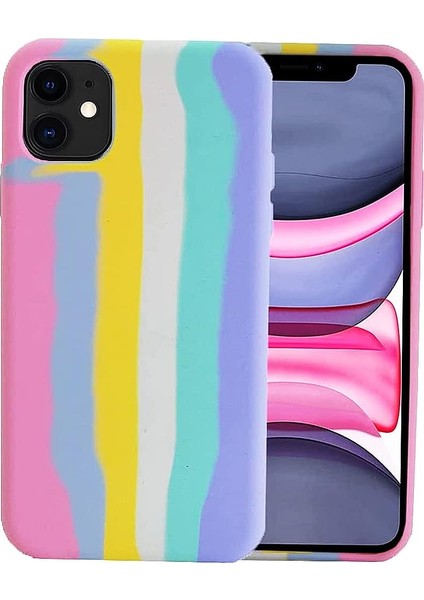 Renkli Desenli Kılıf IPhone 11 Pro Max Ile Uyumlu Baskılı Kılıf Kadife Iç Yüzey Leke Tutmaz Silinebilir Dizayn Renkli Baskılı Desenli Taribo Kılıf Candy