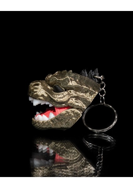 Kral Zilla Anahtarlık - 3D Baskı Güçlü Efsanevi ve Yıkıcı Katman modelleri