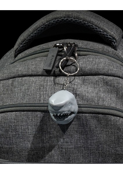 Beyaz Köpekbalığı Anahtarlık - 3D Baskı Güçlü Vahşi Katman