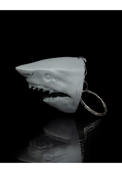 Beyaz Köpekbalığı Anahtarlık - 3D Baskı Güçlü Vahşi Katman fırsatları