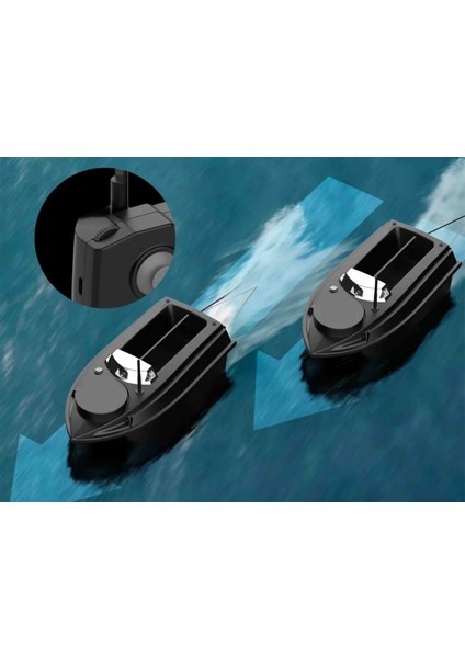 Sazan Yemleme (Tekne ve Botu)Flytec Yeni V030 Rc Balık Yemi Teknesi Gps Uzaktan Kumandalı Olta Atıcı