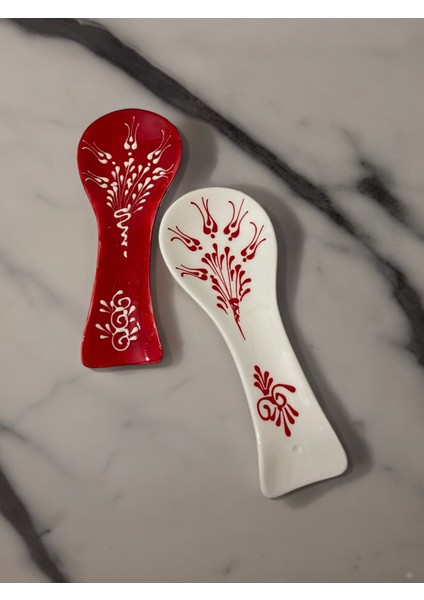 Dekoratif Tasarım Kirli Kaşık Altlığı, Kaşıklık, Çini / Seramik Tamamen El Yapımı modelleri