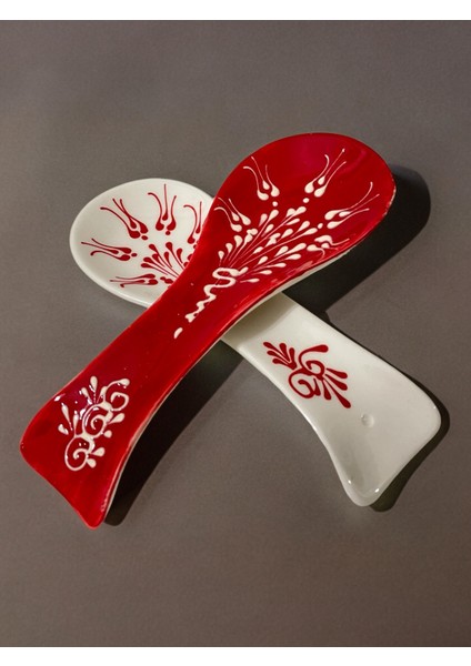 Dekoratif Tasarım Kirli Kaşık Altlığı, Kaşıklık, Çini / Seramik Tamamen El Yapımı fırsatları