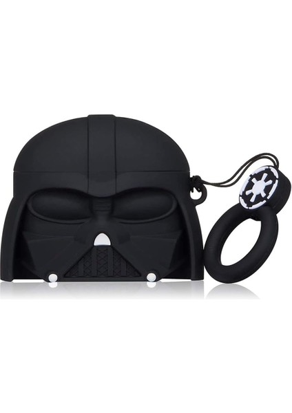 Airpods Pro 2.nesil Için Kılıf Cartoon Figürlü Silikon Crtn-Fgr-Drth [airpods Pro 2. Nesil ile Uyumlu Kılıf - Black]