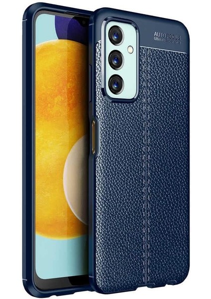 Samsung Galaxy M23 Kılıf Deri Dokulu Focus Silikon