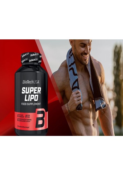 Super Lipo Fat Burner (Hca+L-Carnitine+Green Tea+Cla+Garcinia Cambogia) 120 Tablets