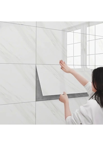 Beyaz Mermer Desenli Alüminyum Plastik Duvar Sticker fiyatları