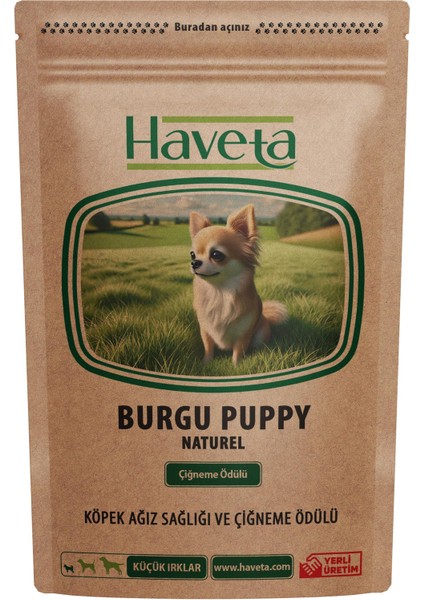 Burgu Çubuk Puppy Naturel 100 Adet