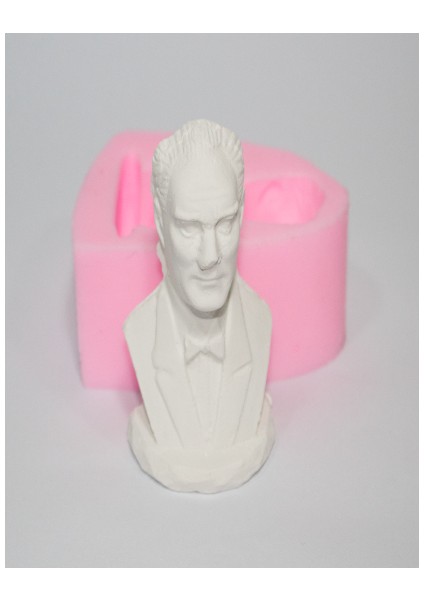 Ipek Hobi Atatürk Büstü Kalıbı ve Atatürk Imzası Kalıbı Model 2 (10 cm Yükseklik)