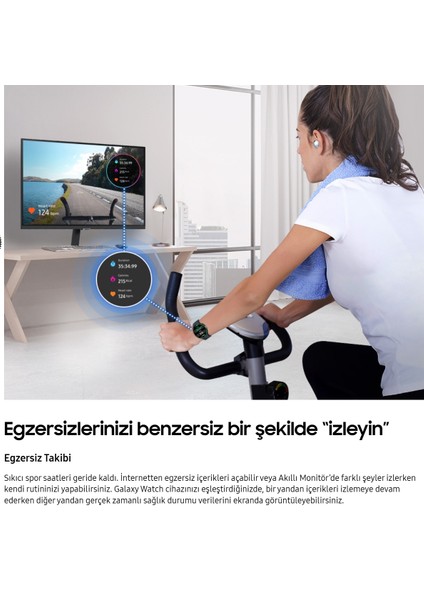 Smart Monitor Tv 43" 109 Ekran- 4K Ultra Hd Görüntü Kalitesi ve Şık Ince Tasarım+Logitech Kablosuz Klavye+Hareketli Askı Aparatı