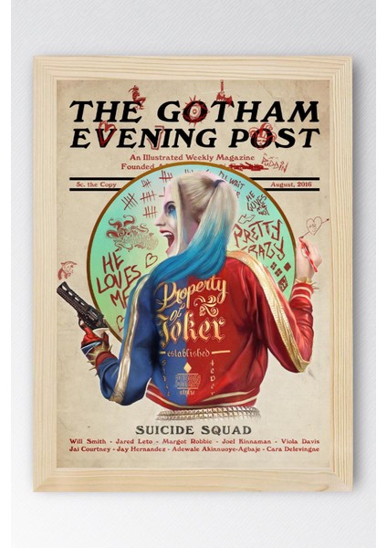 Harley Quinn Çerçeveli Tablo - Suicide Squad Film Posteri Tablo