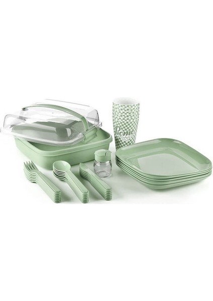 Piknik Seti 32 Parça 6 Kişilik Piknik Seti