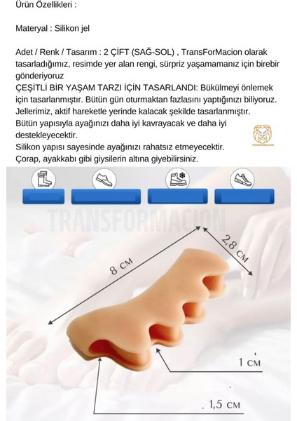 5 Baş Parmak Ayırıcı 2 Çift 721247