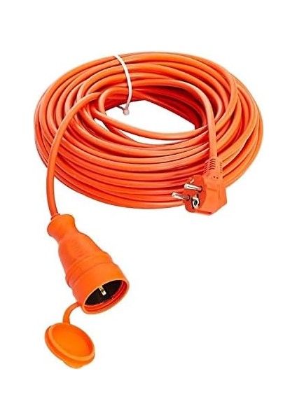 10 Metre Seyyar Uzatma Kablosu 3 x 1.5 mm Turuncu Kablo