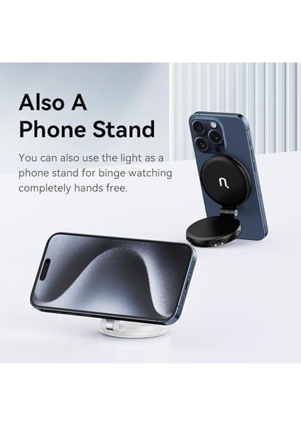 Beyaz L015 Ring Light LED Selfie LM19 Magsafe Yeni