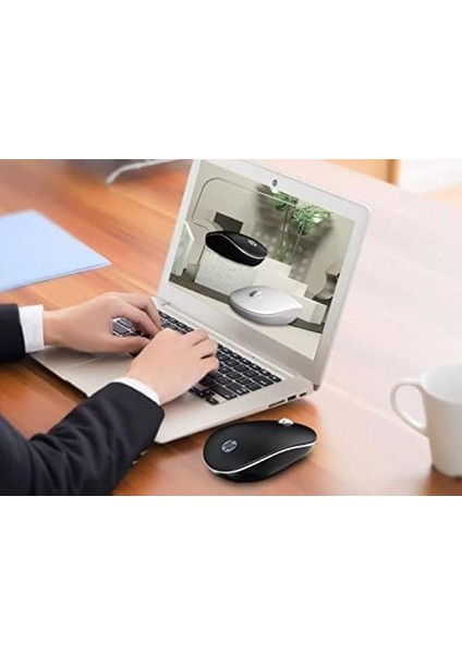 Siyah Sessiz 1600 Dpi USB Mouse S1500 Kablosuz Yeni
