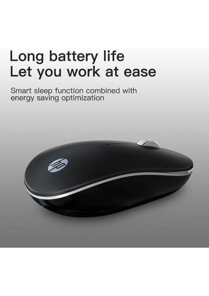 Siyah Sessiz 1600 Dpi USB Mouse S1500 Kablosuz Yeni