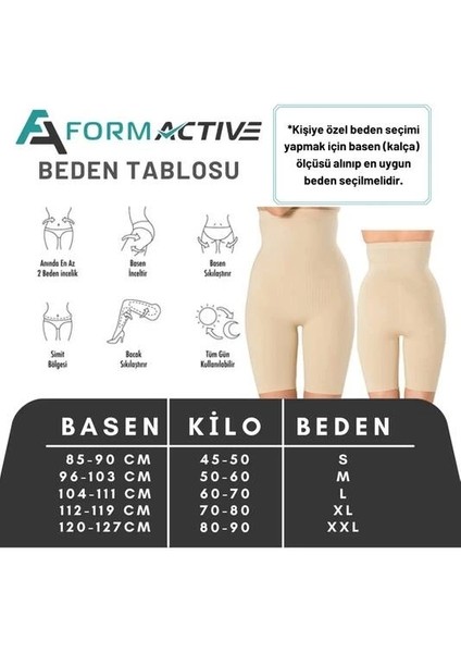 Mactive Selülit Önleyici Masajlı Korse