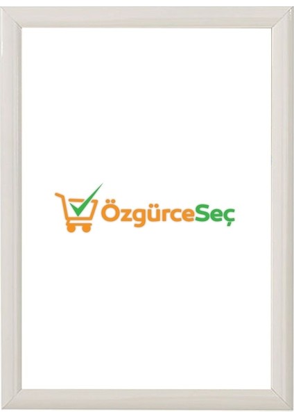B2 (50X70) Beyaz Alüminyum Çerçeve Açılır Kapanır Gönye Köşe 25MM 5 Adet