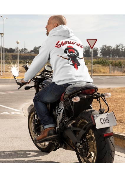 Erkek Samurai Baskılı Sweatshirt modelleri